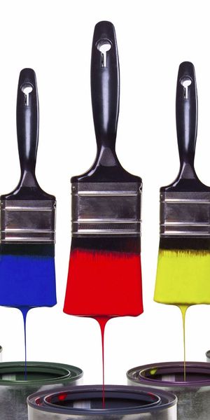 Phone wallpaper: Miscellanea, Motley, Miscellaneous, Multicolored, Paint, Brush, Bright free downloa