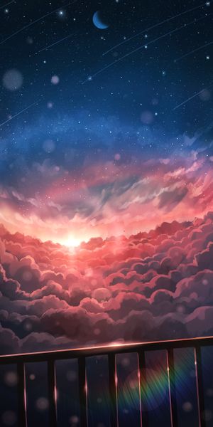 Sunset Over Clouds