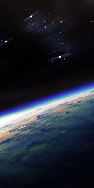 Breathtaking Earth Landscape from Space Wallpaper