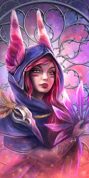 Phone wallpaper: Glare, Shine, Hoodie, Brilliance, Art, Girl free download
