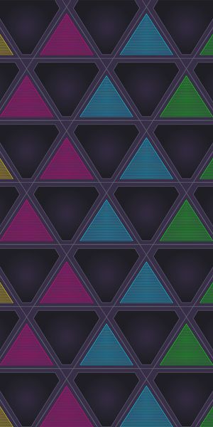 Phone wallpaper: Motley, Multicolored, Symmetry, Texture, Triangles, Triangle, Textures free downloa