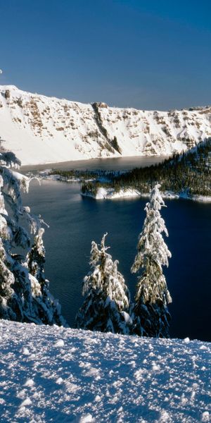 Phone wallpaper: Landscape, Earth, Oregon, Crater Lake, Crater Lake National Park free download