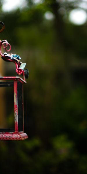 Phone wallpaper: Blur, Lantern, Man Made free download