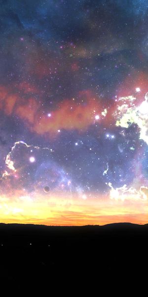 Explore a Breathtaking Sci-Fi Landscape: 4K iPhone Wallpaper