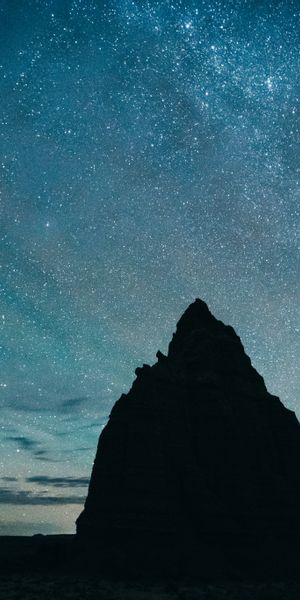Breathtaking 4K Phone Wallpaper of Earth Silhouette Under a Starry Sky