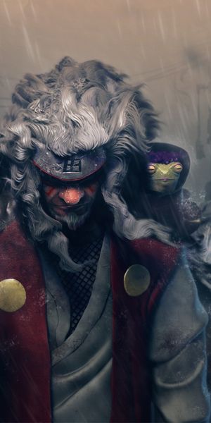 Epic Jiraiya Mobile Wallpaper from Naruto Series