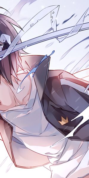 Yato from Noragami with Sword - Stunning Phone Wallpaper