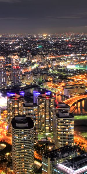 Phone wallpaper: Cities, Japan, Yokohama, Man Made, Kanagawa Prefecture free download
