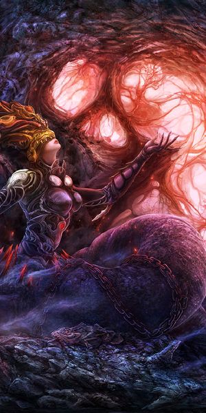 Dark Monster: A Stunning Mobile Wallpaper