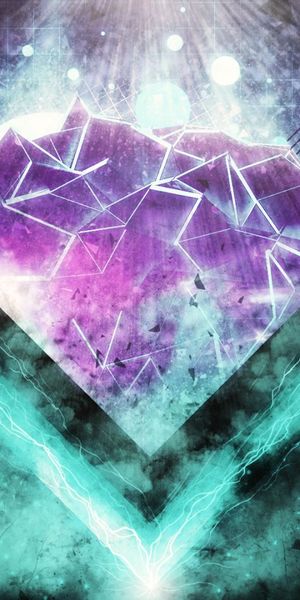 Phone wallpaper: Abstract, Dark, Dust, Artistic, Geometry free download