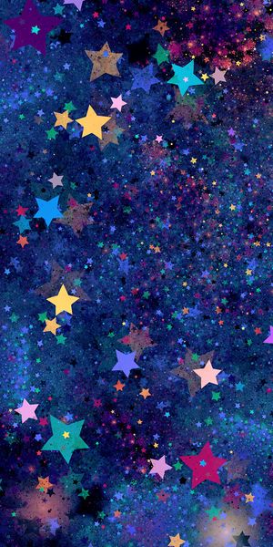 Colorful Starry Pattern Mobile Wallpaper