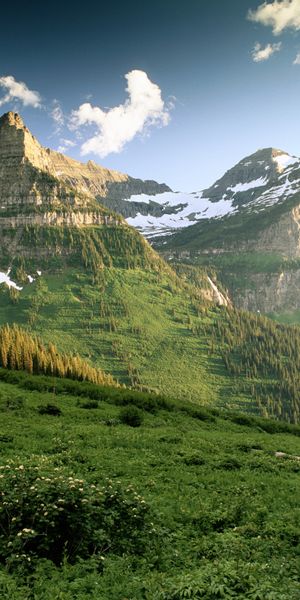 Majestic Mountain Landscape Phone Wallpaper: Nature's Serenity