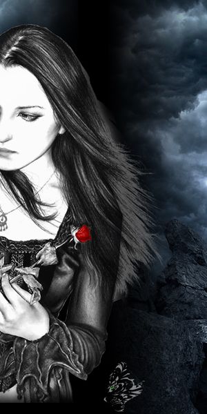 Gothic Night Wallpaper Featuring a Mysterious Figure