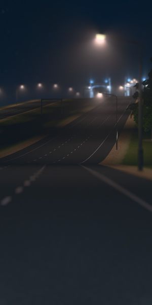 Phone wallpaper: Cities, Road, Video Game, Cities: Skylines free download