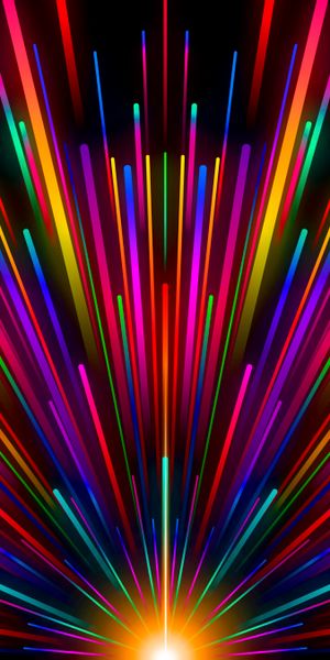 Vibrant Multicolored Rays for Stunning Mobile Wallpaper