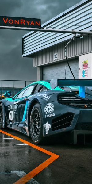 McLaren Race Car in the Pits | Perfect Phone Wallpaper