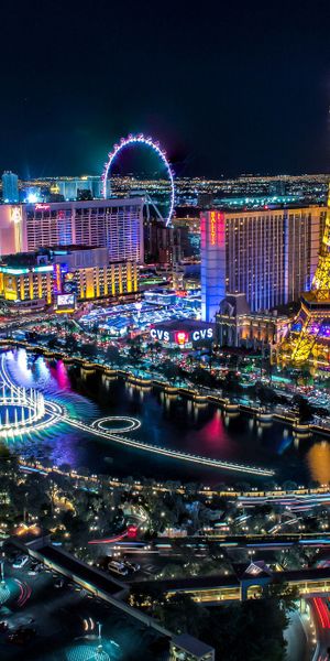 Breathtaking Las Vegas Night View - Perfect Mobile Wallpaper