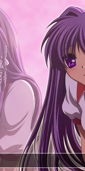 Phone wallpaper: Clannad, Kyou Fujibayashi, Anime free download