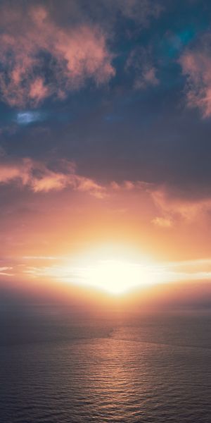 Phone wallpaper: California, Sunset, Newport Beach, Clouds, Sunlight, Nature, Horizon, Sky, Ocean fr