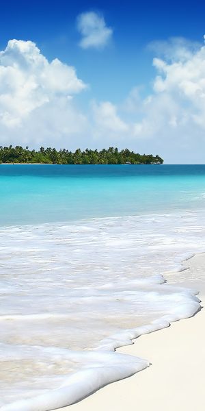 Breathtaking Maldives Tropical Beach Scene