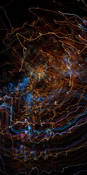 Multicolored Abstract Long Exposure Wallpaper: Perfect for Phone Backgrounds