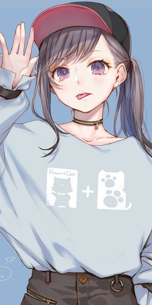 Charming Anime Girl Phone Wallpaper in 4K - Perfect for Your Device
