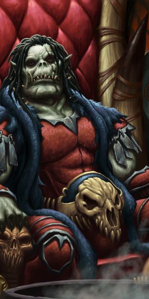 Epic Orc Throne Scene for Dark Fantasy Lovers