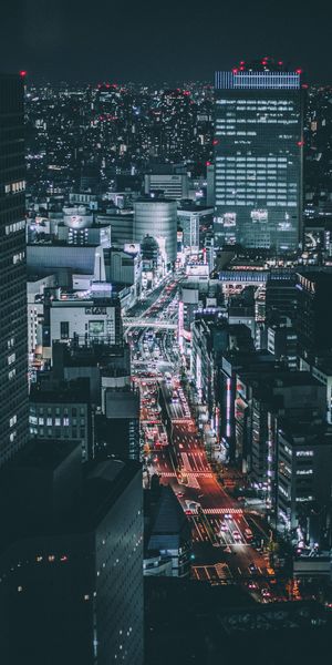 Phone wallpaper: Cities, City, Tokyo, Man Made free download