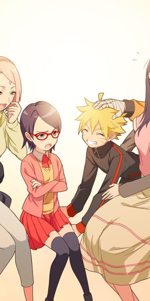 Boruto Uzumaki and Friends: A Vibrant Anime Scene