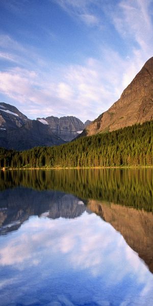 Phone wallpaper: Landscape, Mountain, Lake, Reflection, Earth free download