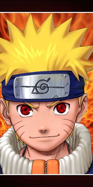 Dynamic Mobile Wallpaper Featuring Naruto Uzumaki with Sharingan Eyes