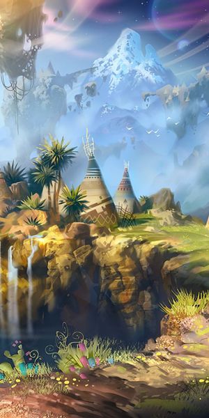 Beautiful Fantasy Landscape Wallpaper for Your Phone