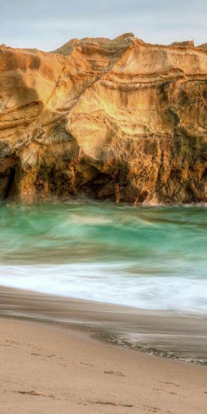 Phone wallpaper: Nature, Beach, Sand, Ocean, Earth, California free download