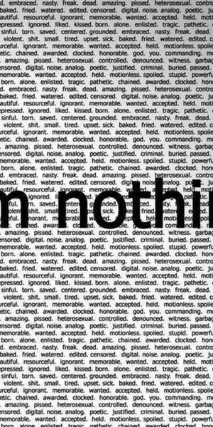 Dark Emo Phone Wallpaper Featuring Bold Text and Unique Design Elements