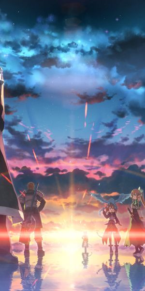 Epic Sword Art Online II Scene Featuring Kirito and Asuna