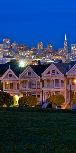 Phone wallpaper: The Painted Ladies, San Francisco, Cities, Man Made, City free download