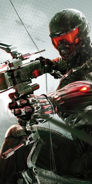 Crysis Game Character in Futuristic Setting Wallpaper