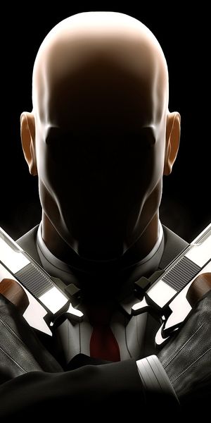 Hitman: Intense Black Wallpaper for Your Mobile Device