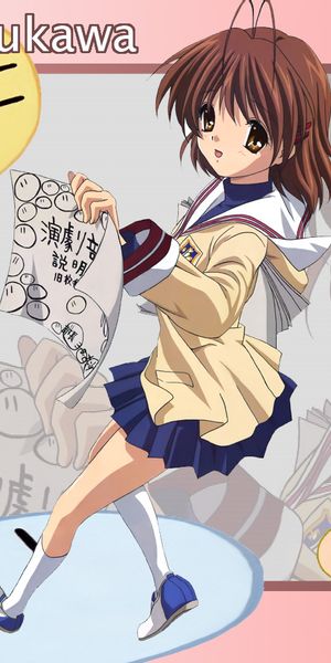Phone wallpaper: Anime, Clannad, Nagisa Furukawa free download