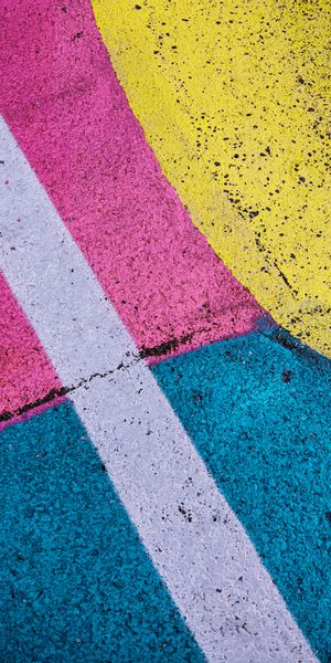 Phone wallpaper: Asphalt, Motley, Multicolored, Paint, Texture, Textures free download