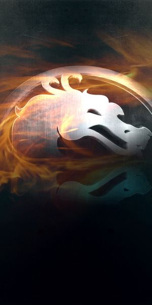 Phone wallpaper: Mortal Kombat, Background, Games, Logos free download