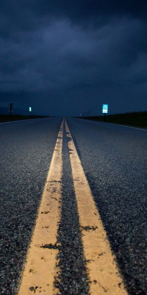 Phone wallpaper: Night, Road, Man Made free download