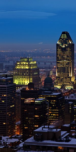 Beautiful Night View of Montreal - Ideal for Mobile Wallpaper