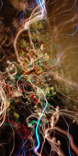 Colorful Abstract Lines: A Dynamic Phone Wallpaper for Your Device