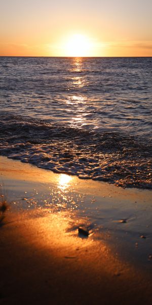 Breathtaking Sunset Over the Calm Sea