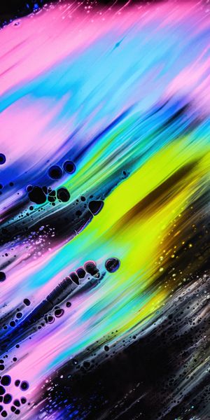 Colorful Abstract Phone Wallpaper Featuring Motleys and Bubbles