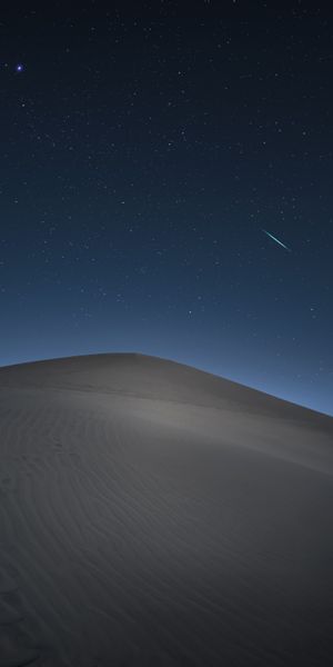 Serene Desert Night Sky Wallpaper for iPhone: Dunes Under Stars
