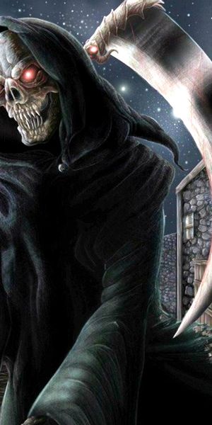 Dark Grim Reaper Wallpaper: A Hauntingly Beautiful Design for Your Space