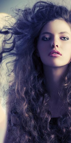 Phone wallpaper: Blur, Hair, Women free download
