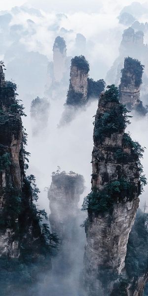 High-Quality Mobile Wallpaper of Zhangjiajie National Forest Park in China